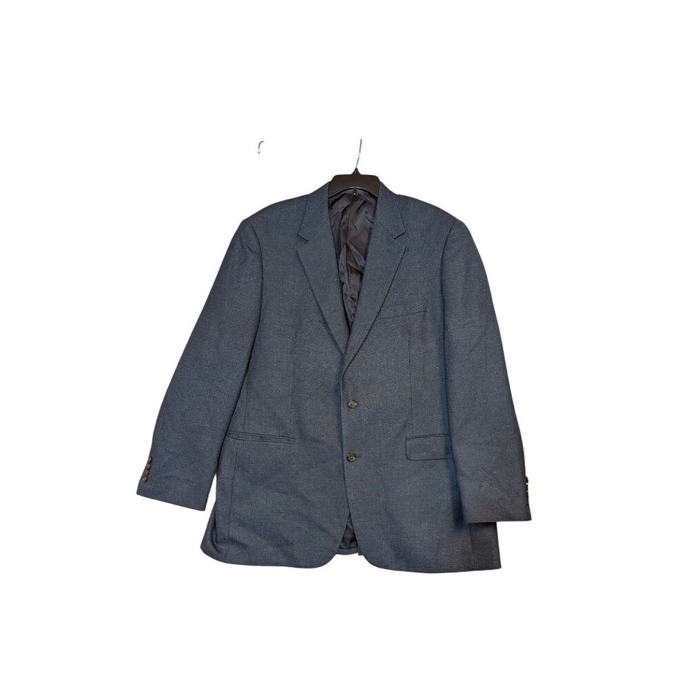 Lauren Ralph Lauren Mens Navy Sport Coat Blazer 46L Polyester/Viscose